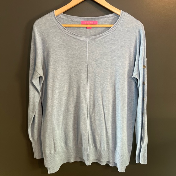Lilly Pulitzer Light Blue Sweater - Picture 1 of 4